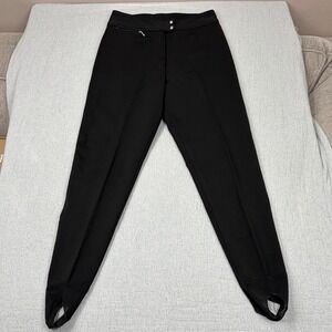 SCHOELLER‎ Stirrup Pants Women's Size 10 Skifans Down Hill Racer Black